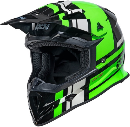 IXS Мотошлем iXS361 2.3 Черно-зеленый в Новосибирске