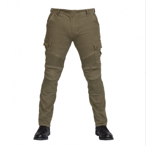 MadBull Мотобрюки Cargo JS Stretch Olive в Новосибирске