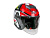 AiM Шлем открытый JK526 Red/Grey/Black в Новосибирске