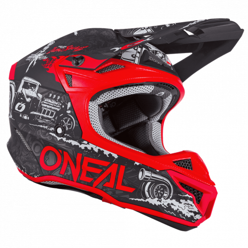 ONEAL Кроссовый шлем 5Series HR Черный/Красный в Новосибирске