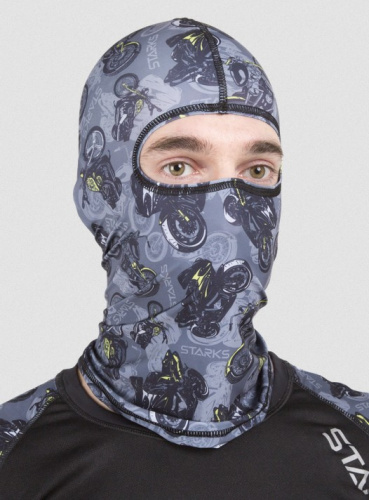 Starks Подшлемник Light Print Moto Серый принт в Новосибирске