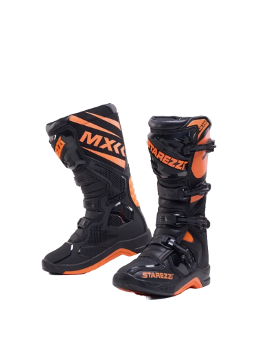 Starezzi Мотоботы Milano Black/Orange в Новосибирске