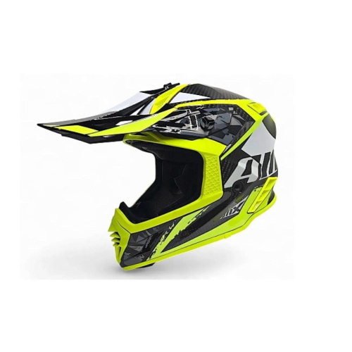 AiM Шлем RH855 Carbon Terrain Black/Yellow в Новосибирске