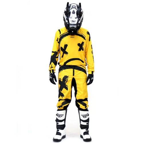 Grom Штаны кроссовые Sadman Yellow в Новосибирске