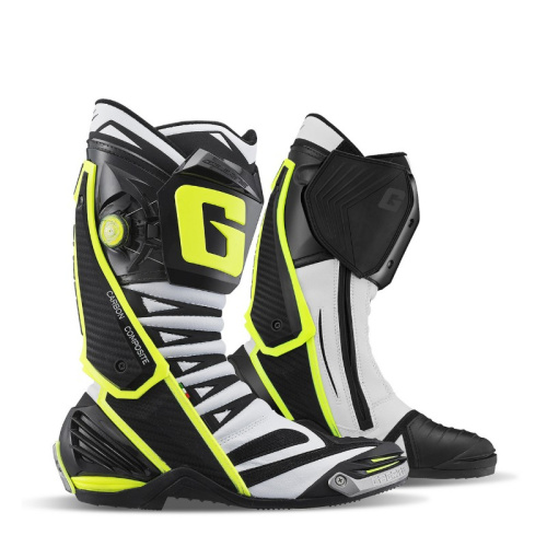 Gaerne Мотоботы GP1 Evo White/Black/Yellow в Новосибирске