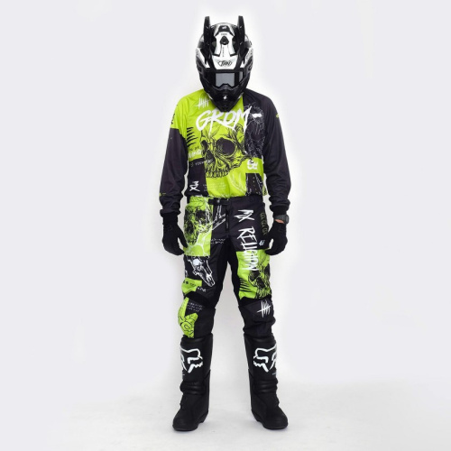 Grom Джерси MX Religion lime в Новосибирске