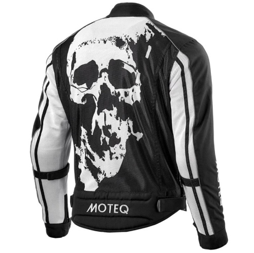 Moteq Мотокуртка текстильная сетка Rebel Черно-белая в Новосибирске