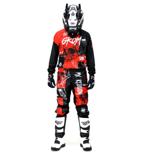 Grom Джерси + штаны MX Religion red в Новосибирске