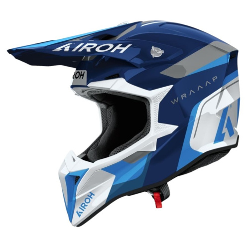 Airoh Шлем Wraaap Conquer Blue Gloss в Новосибирске