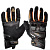 Sweep Перчатки кожаные+текстиль Hammer Black/Orange в Новосибирске