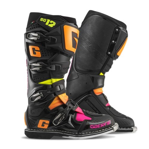 Gaerne Мотоботы SG-12 Black/Orange/Pink в Новосибирске