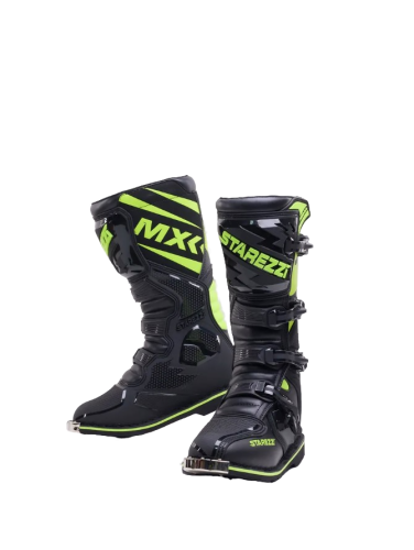 Starezzi Мотоботы Roma Black Fluo Yellow в Новосибирске